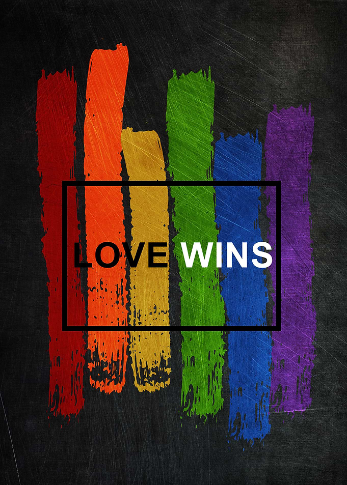 LGBT Flag Love Wins