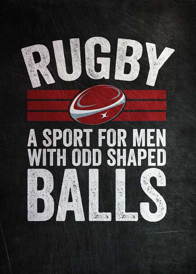 Rugby Funny Poster
