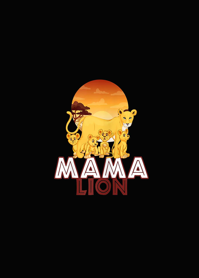 Mama Lion Big Cat Family