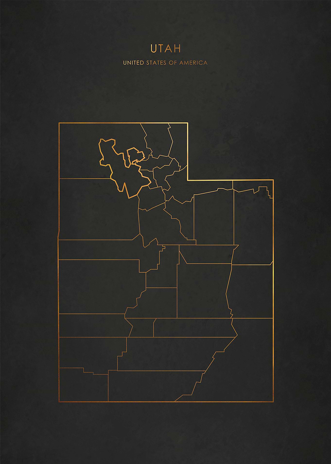 Gold Utah Map