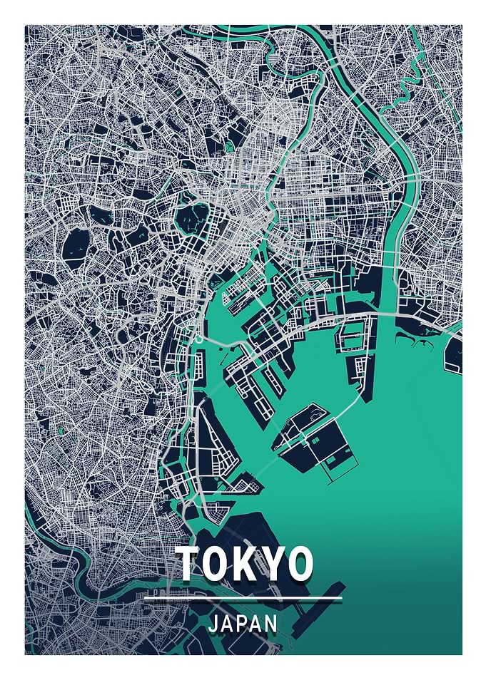 Tokyo Blue Dark Color City