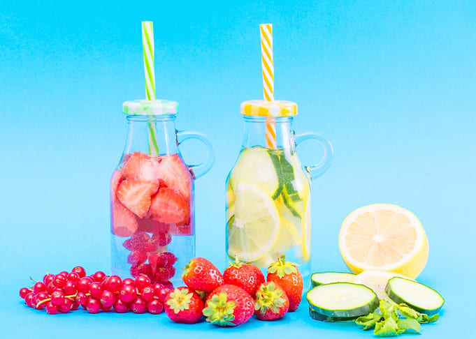 Detox fruit infused water
