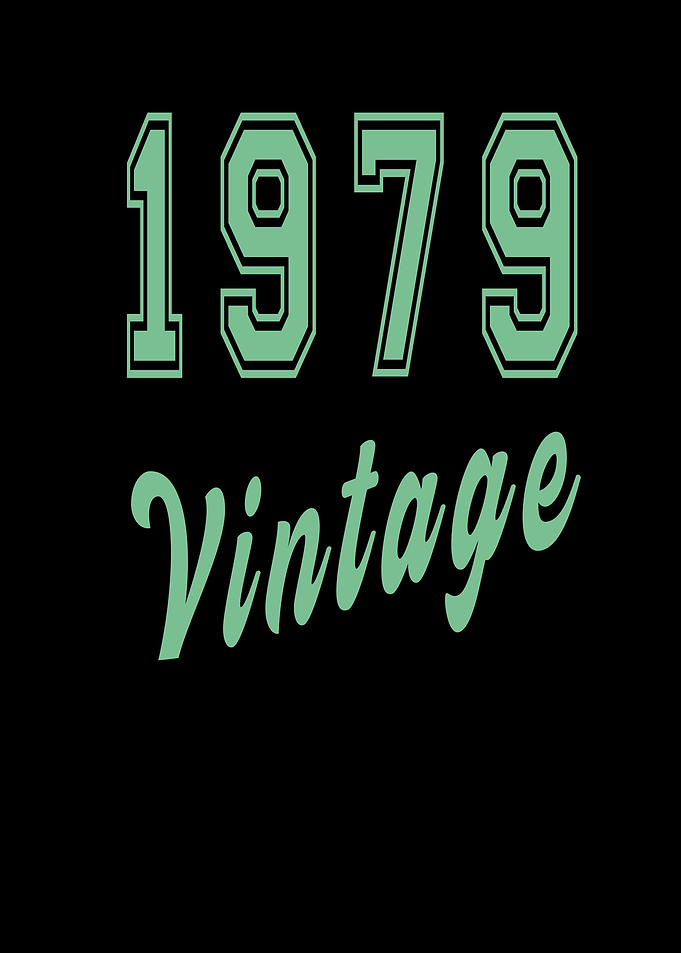 Retro 1979 Vintage Text
