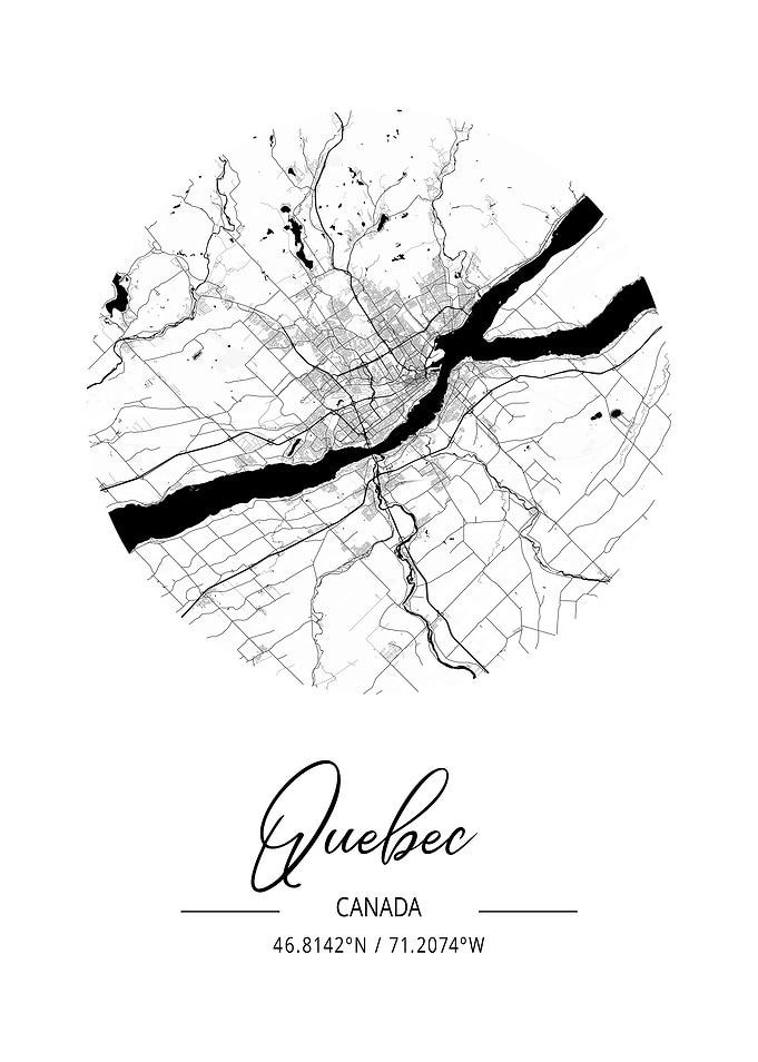 Quebec Area City Map