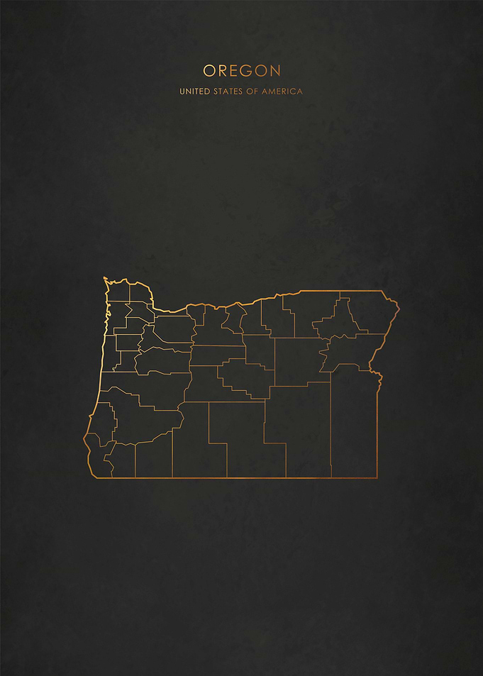 Gold Oregon Map