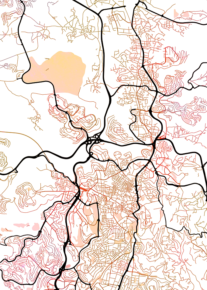 Jerusalem Street Map