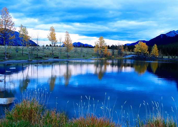 Lake Mountains Autumn