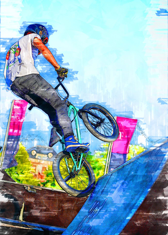 Rad BMX Shot Silhouette