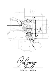 Calgary Area City Map
