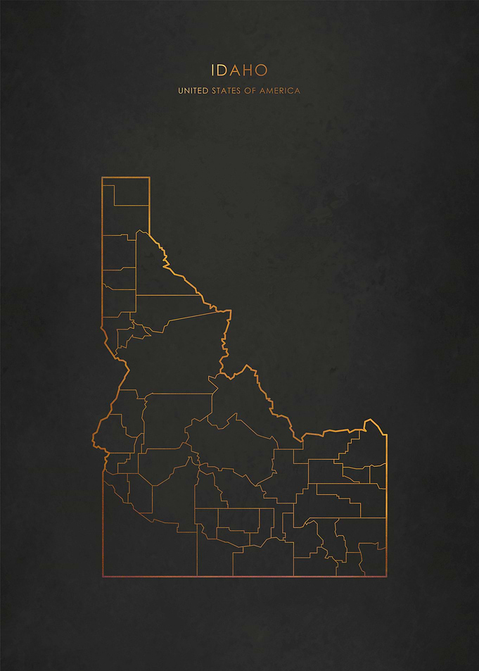 Gold Idaho Map