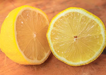 Cut up Lemon fruit