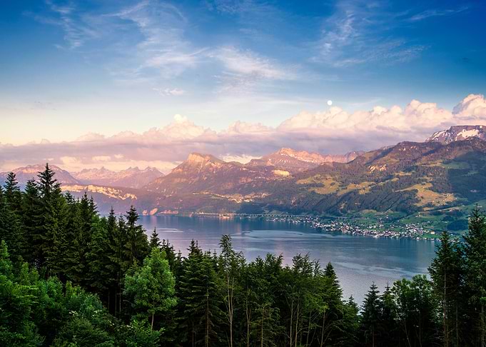 Lake Mountains Forests