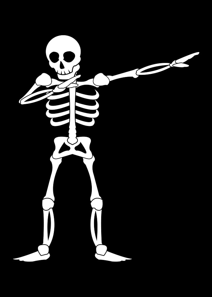 dabbing SKELETON