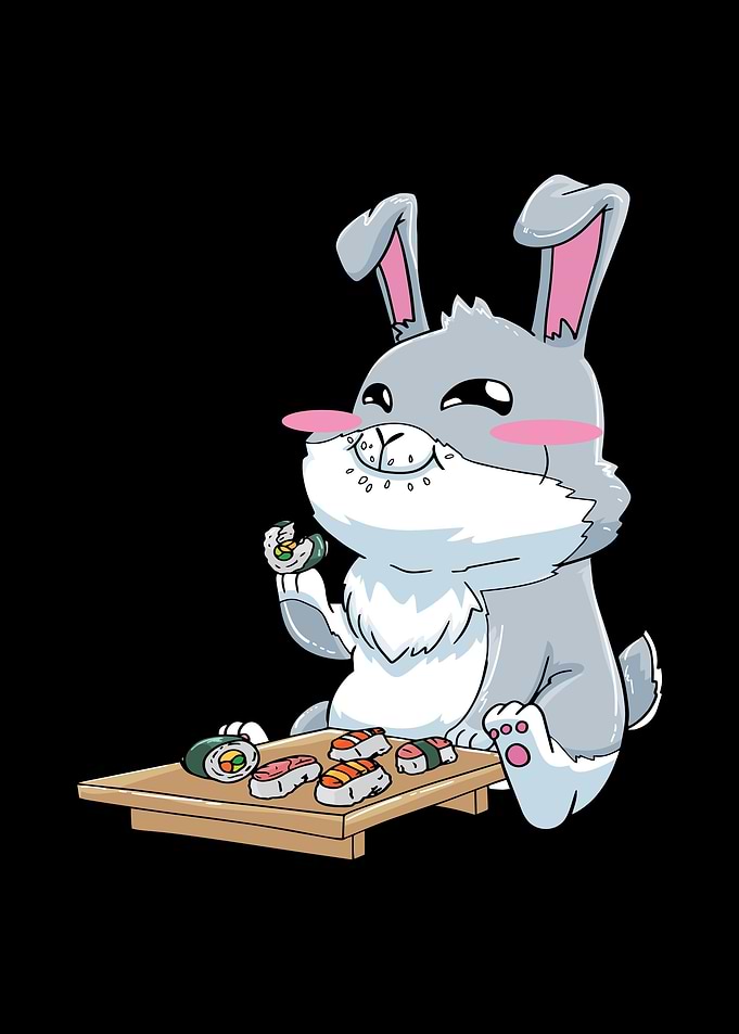 Sushi Bunny Rabbit Kawaii