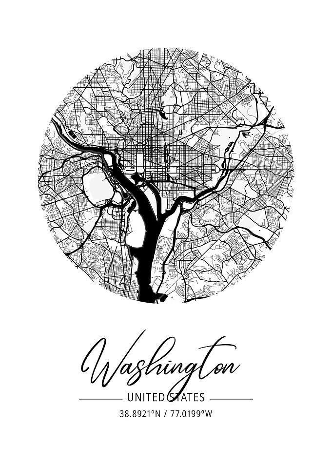Washington Area City Map