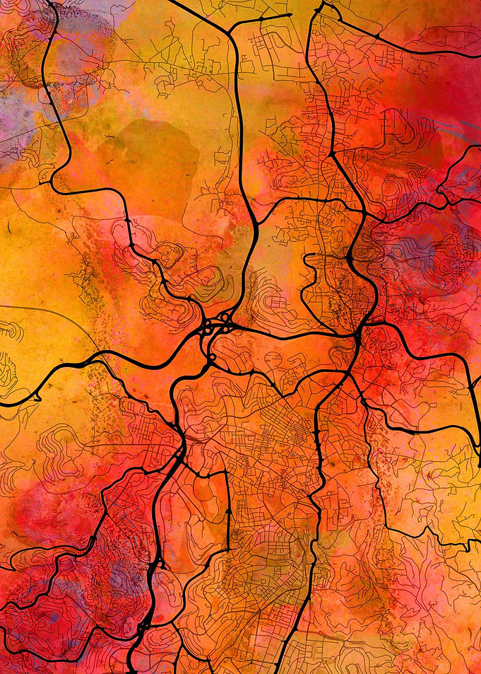 Jerusalem Street Map