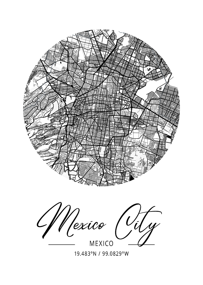 Mexico City Area City Map
