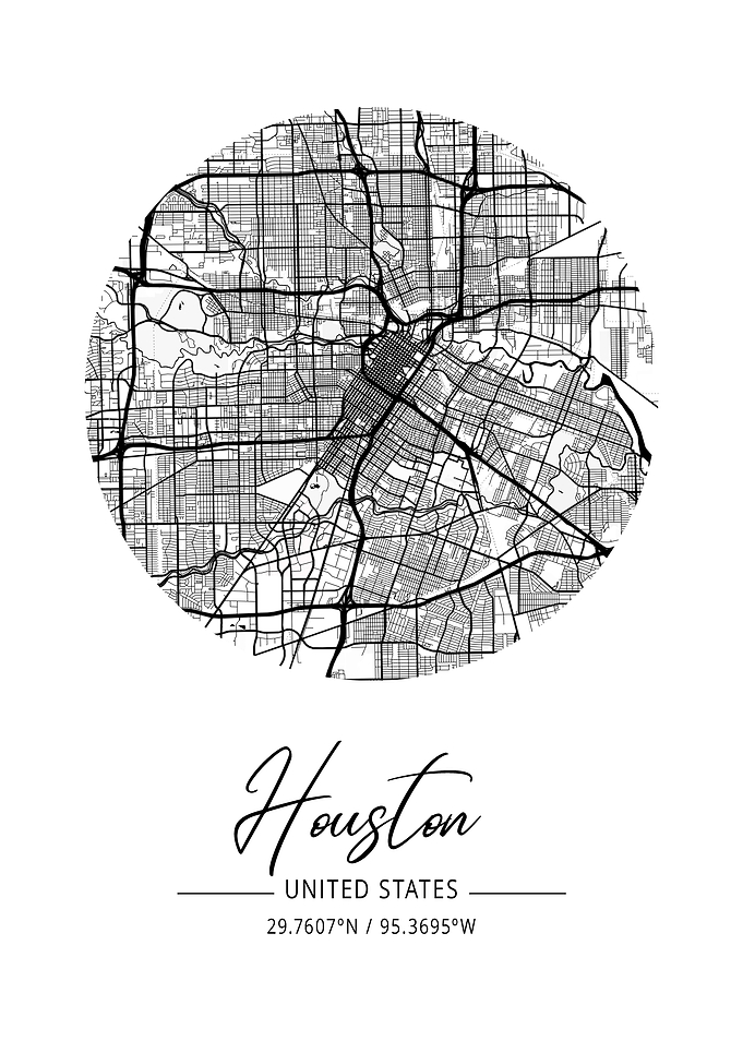Houston Area City Map
