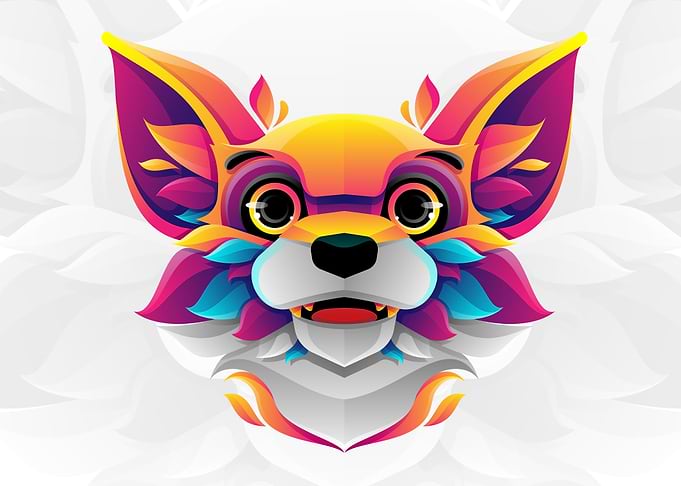 Colorful Puppy