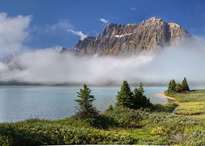 Lake Mountains Scenery