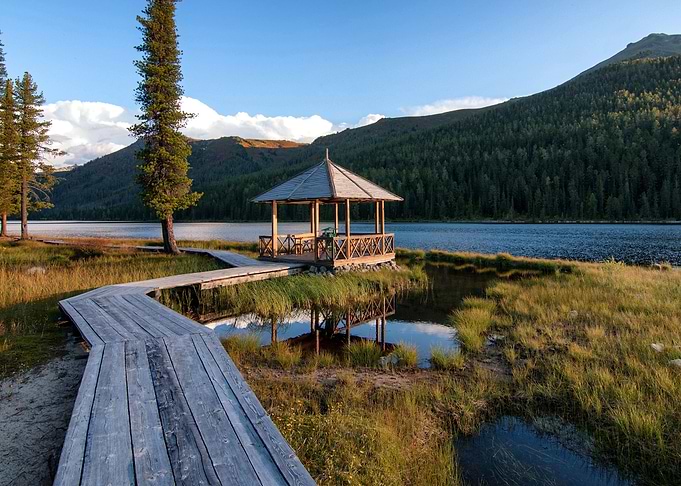 Lake Mountains Forests Gr