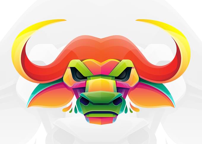 Colorful Buffalo