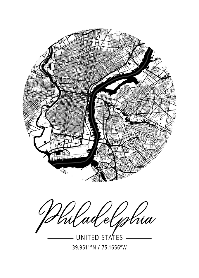Philadelphia Area City Map
