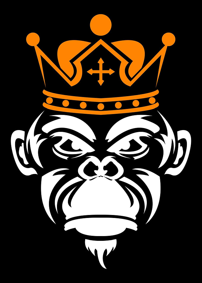 KING OF JUNGLE WITH CROWN