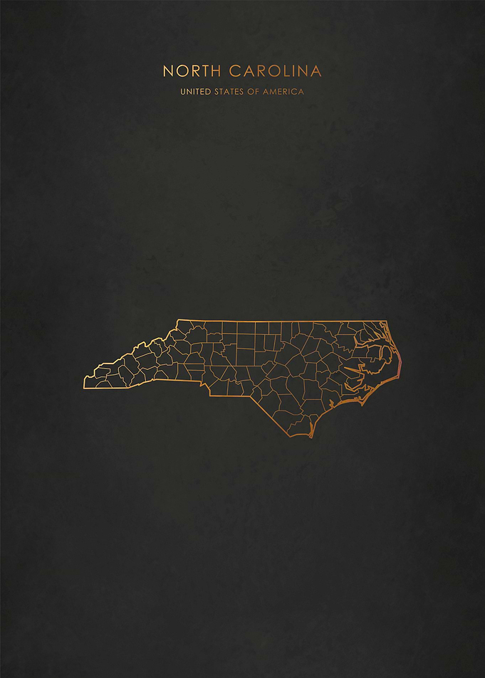 Gold North Carolina Map