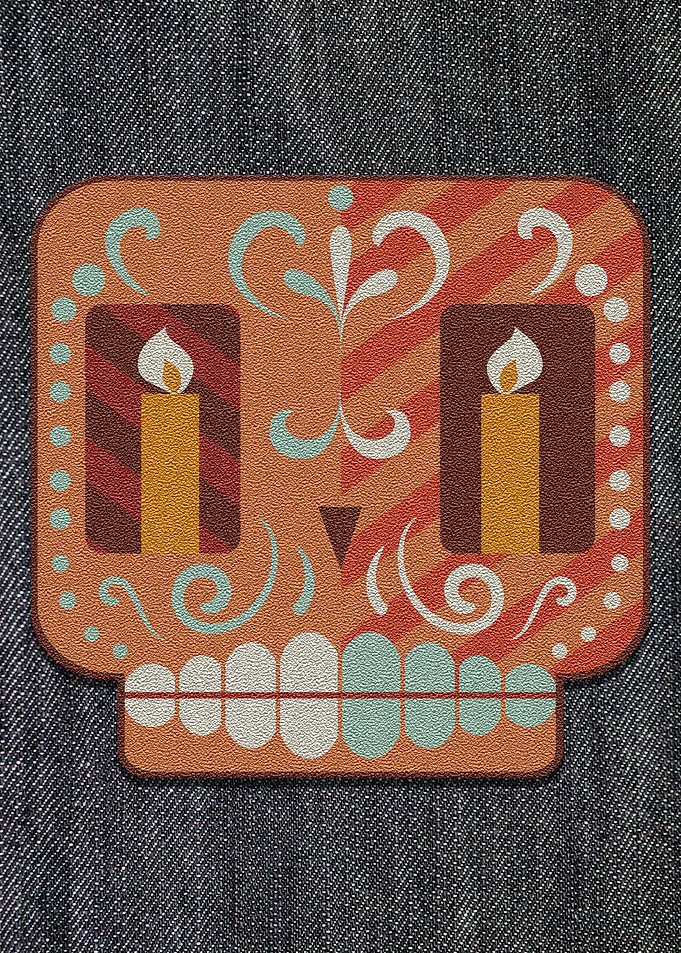 Skull Retro Candles