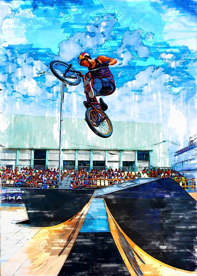 BMX Competition Silhouette