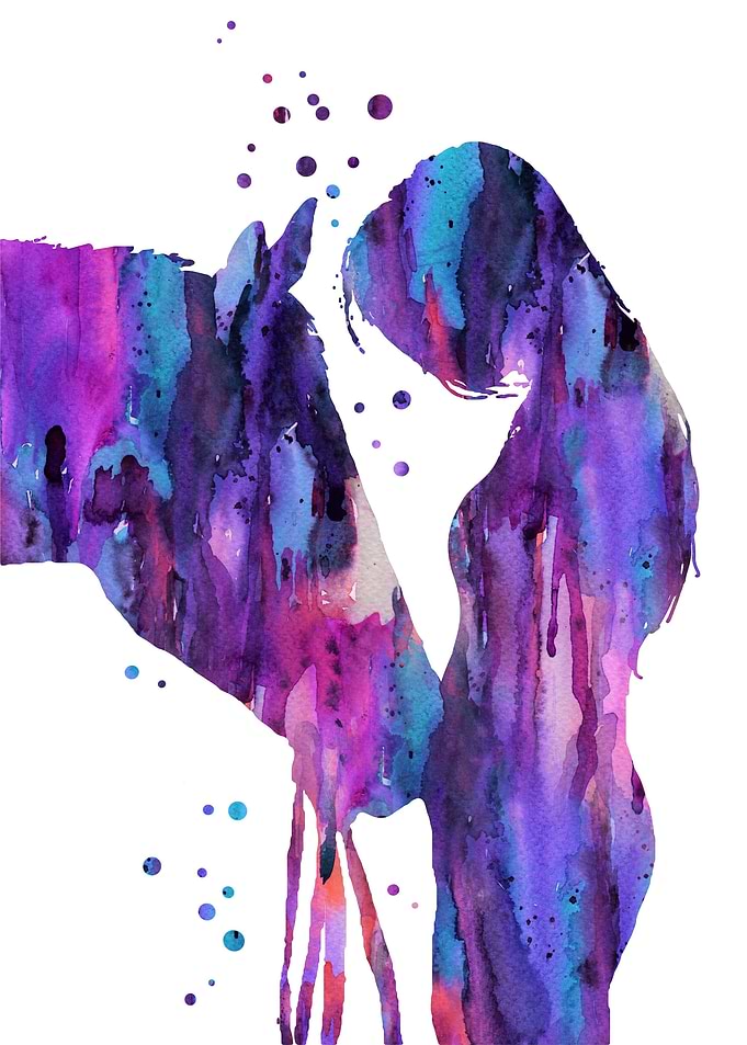 Girl with horse