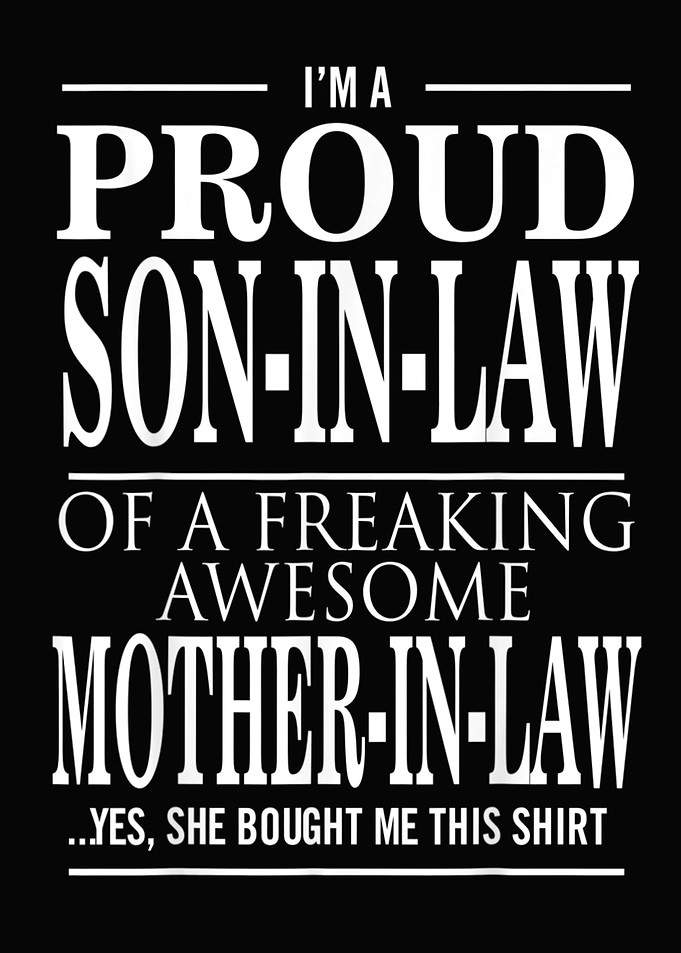 Mens Proud Son In Law