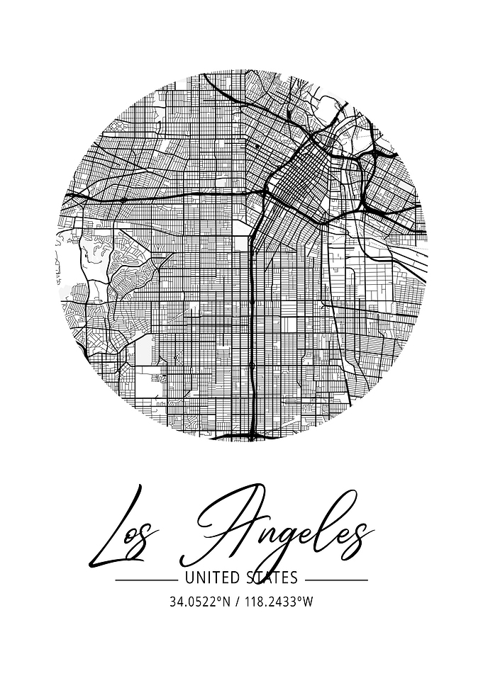 Los Angeles Area City Map
