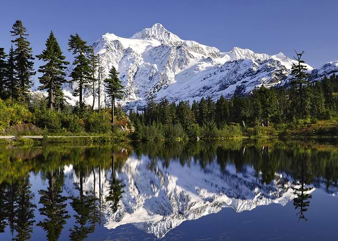 Lake Mountains Scenery
