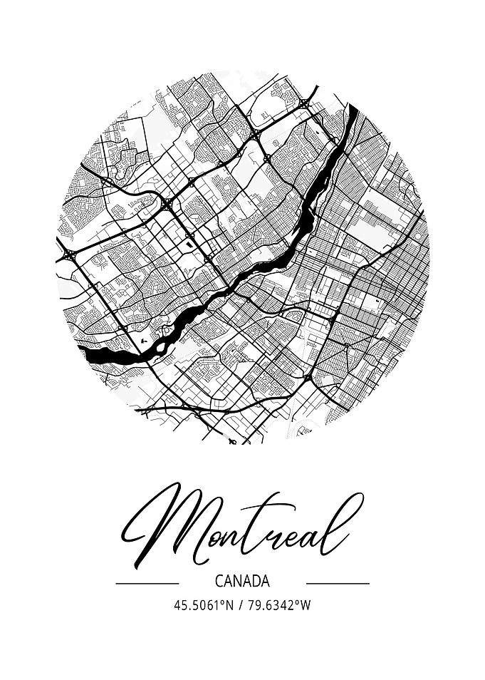 Montreal Area City Map