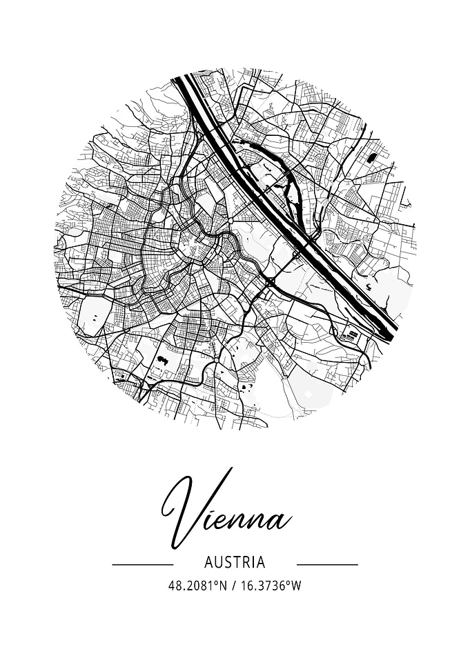 Vienna Area City Map