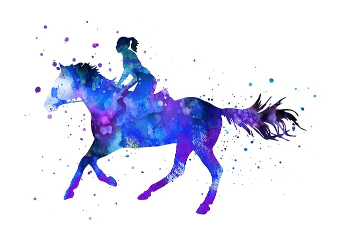 Girl with horse