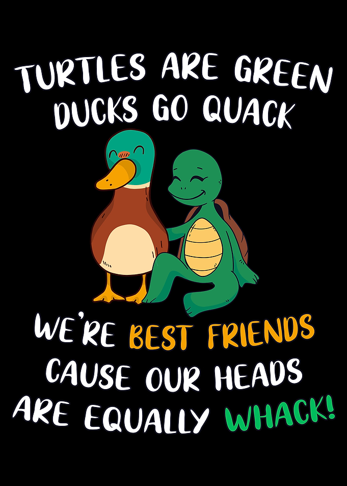 Turtles Green Ducks Quack