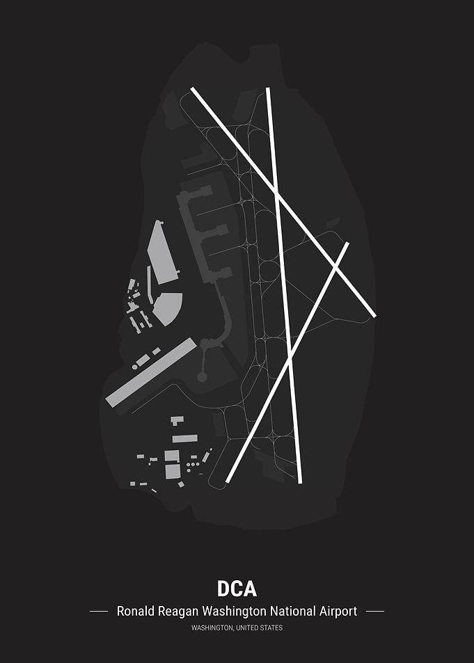Washington Airport Map