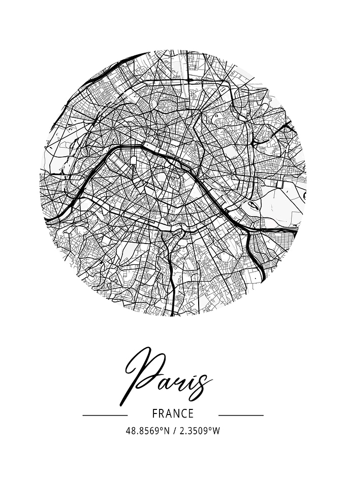 Paris Area City Map