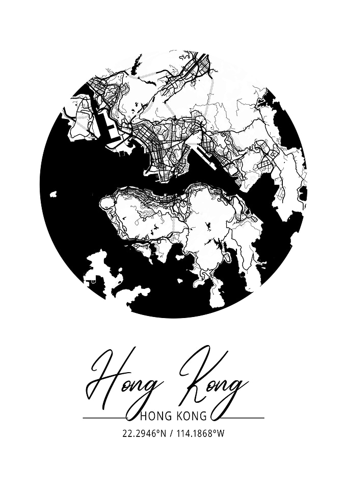 Hong Kong Area City Map