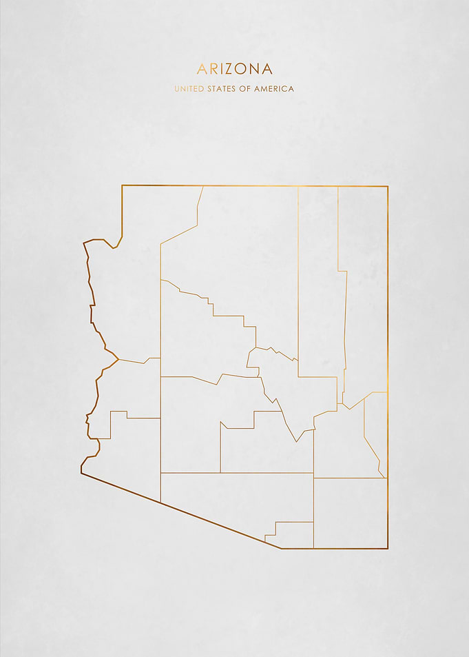 Gold Arizona Map