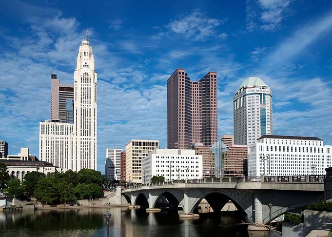 Skyline of Columbus Ohio