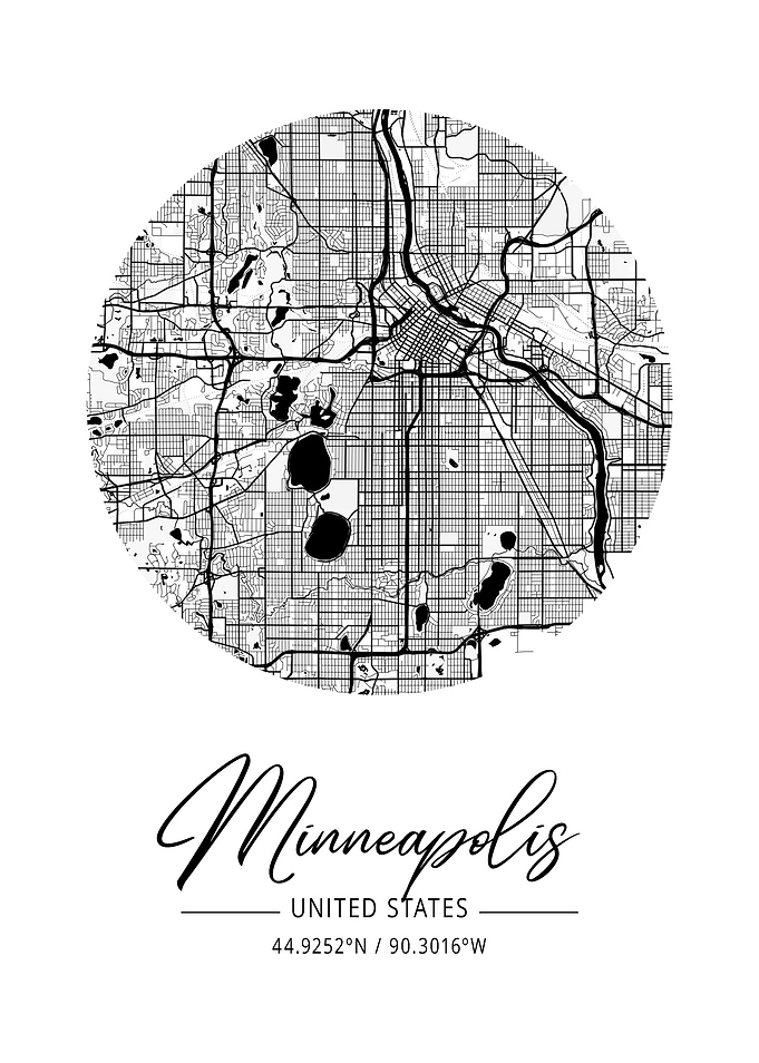Minneapolis Area City Map