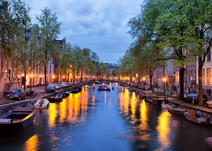 Canal in City of Amsterdam