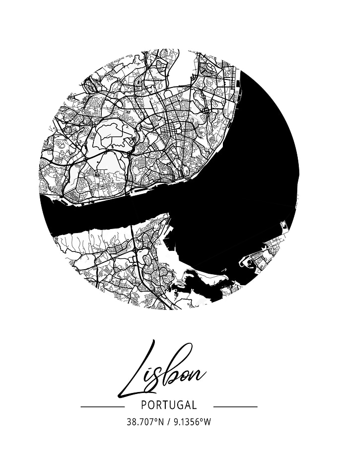 Lisbon Area City Map