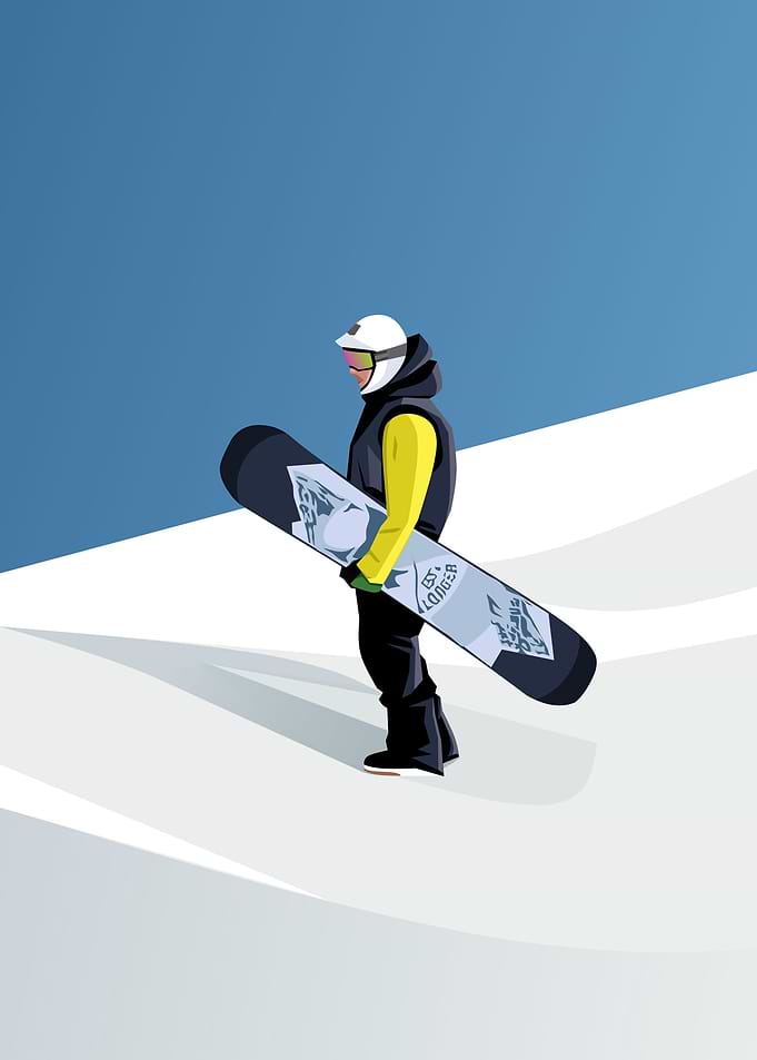Ready for snowboarding