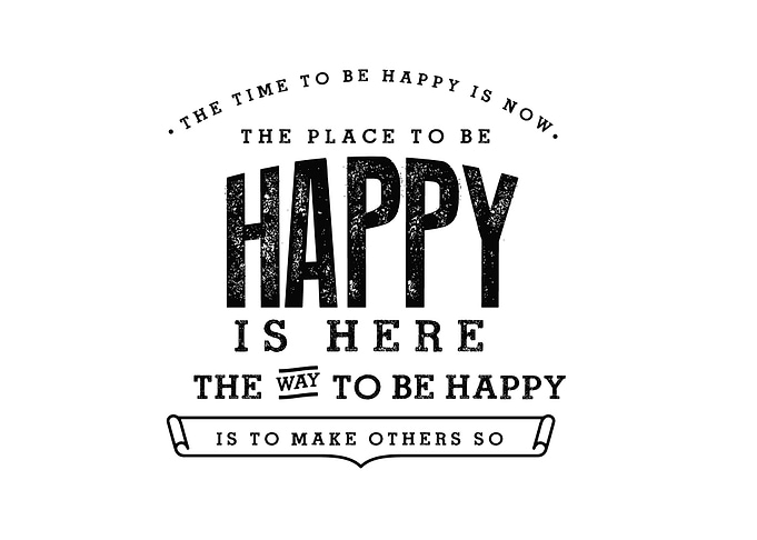 The place to be happy