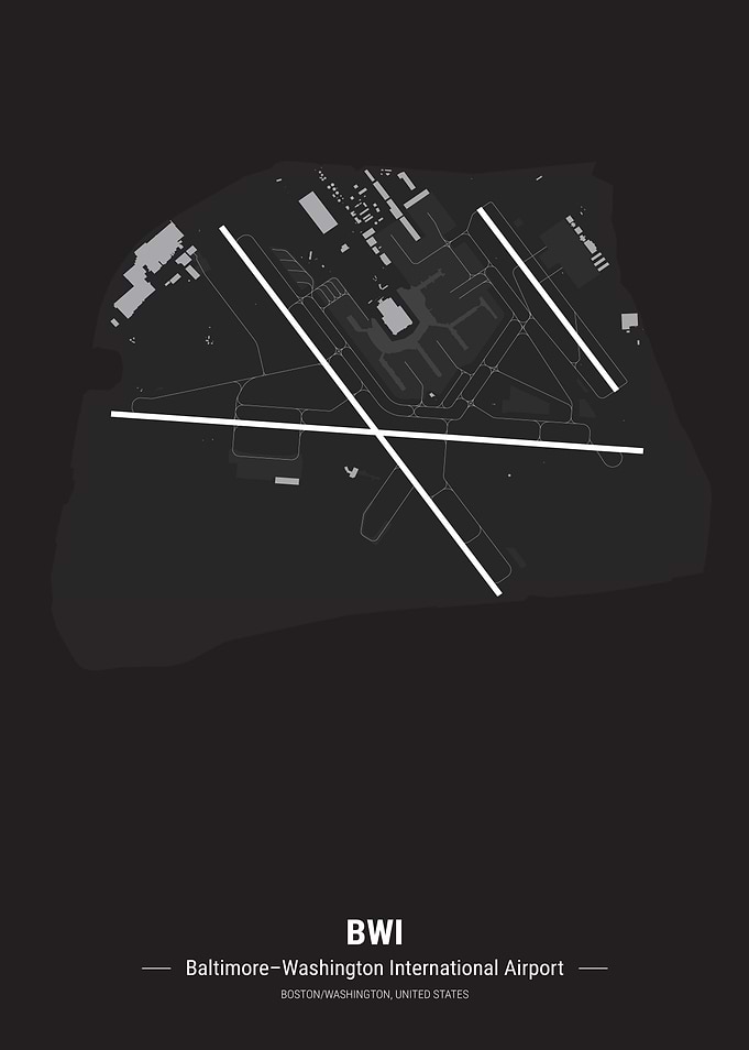 Baltimore Airport Map